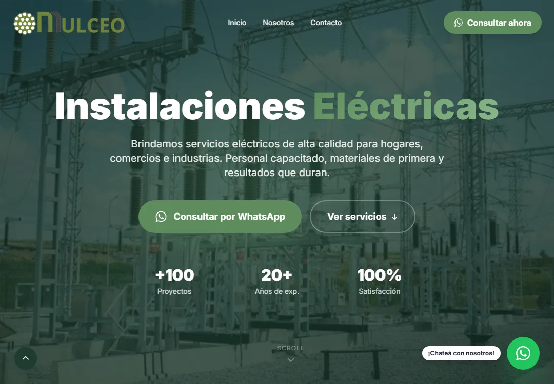 Screenshot of Mulceo SRL site startup